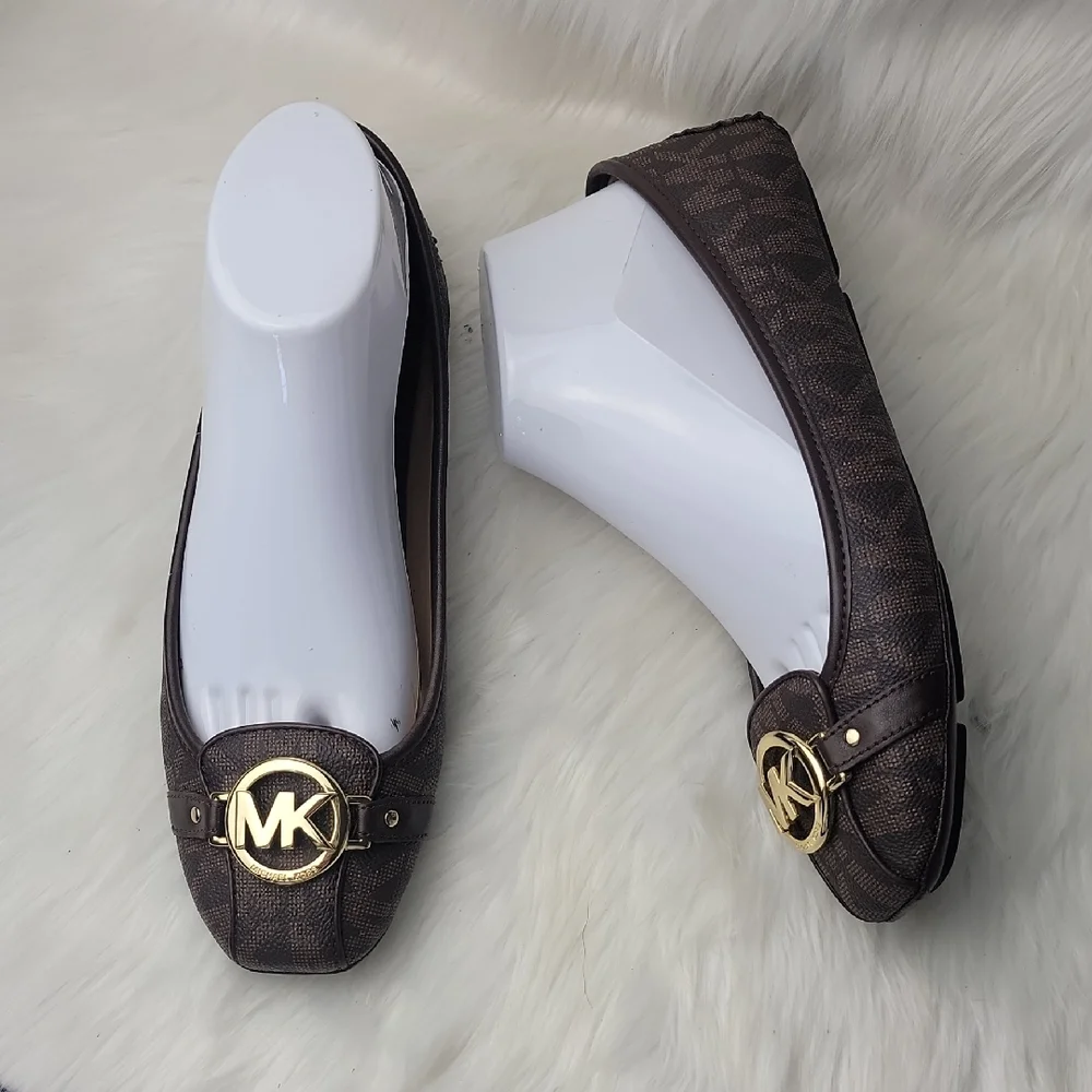 MICHAEL KORS Fulton Signature MK Monogram Logo Moccasin Designer Loafer Flats 9 - Picture 1 of 10